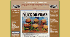 Desktop Screenshot of foodinsectsnewsletter.org
