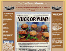 Tablet Screenshot of foodinsectsnewsletter.org